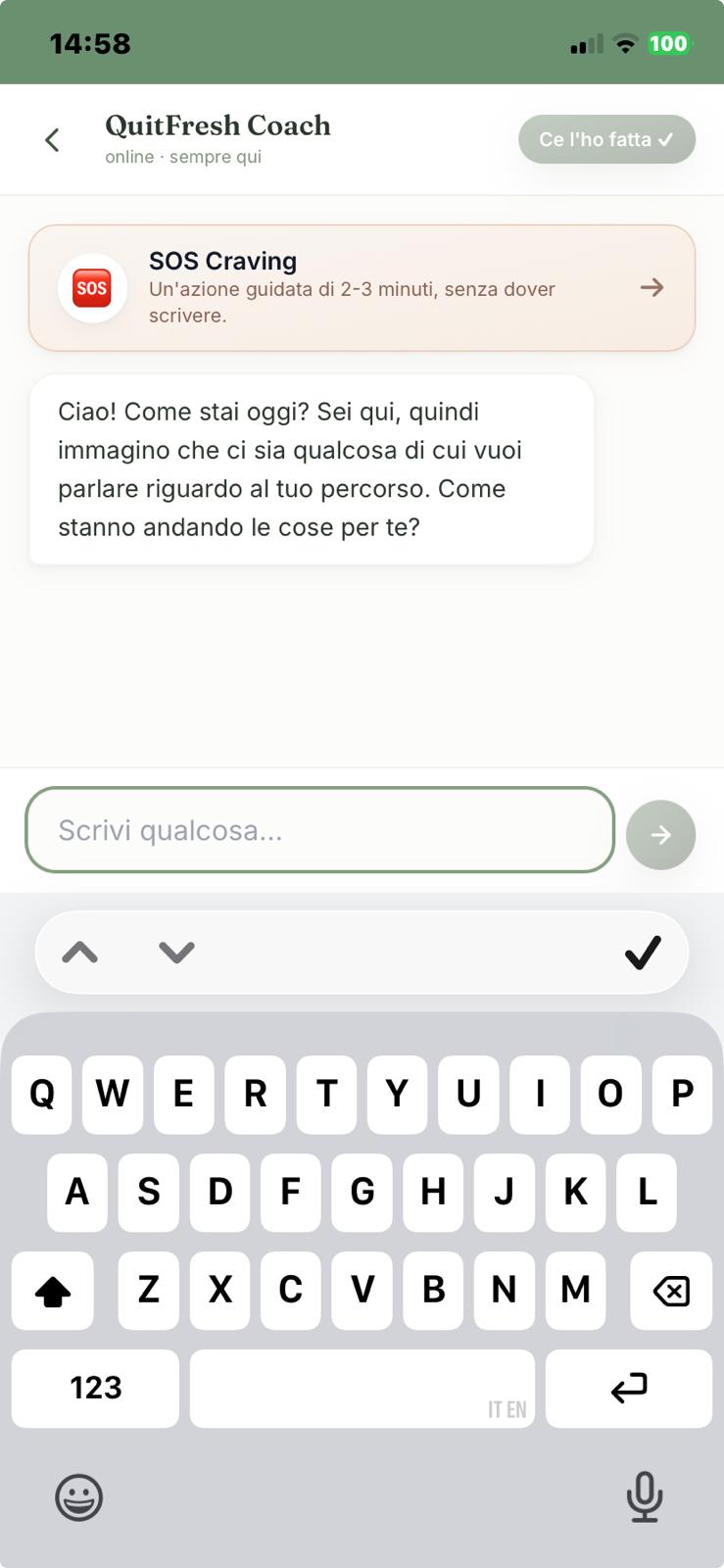 Chat di supporto